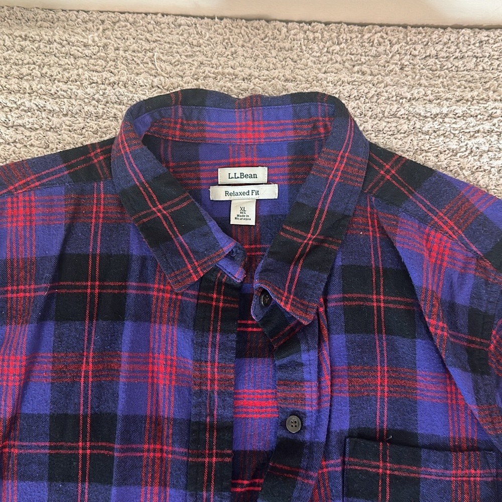 <3 L.L.Bean Button Down Shirt Xl Size Soft - image 2